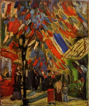 Das vierzehnte von Juli Feier in Paris Vincent van Gogh Ölgemälde